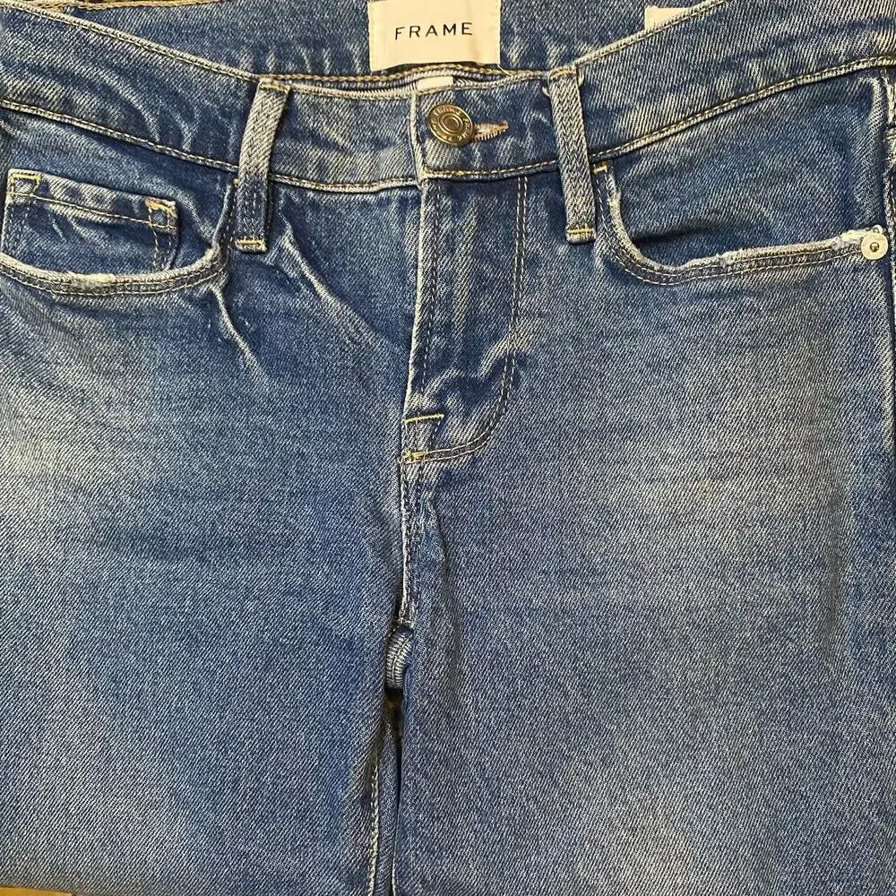 FRAME Le SkinnyJeanne Crop Size 24 - Picture 7 of 8